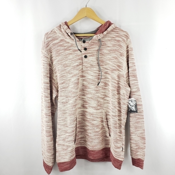 Union Men's Henley Hoodie Sweatshirt - Picture 3 of 8